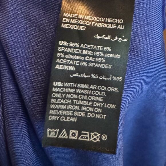 Chicos Travelers Size 3/XL Cobalt Blue Open Front Anti Wrinkle Cardigan - Picture 11 of 11